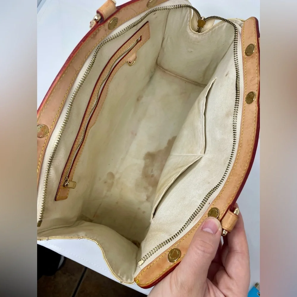 Louis Vuitton Brea Shoulder Bag MM Yellow Leather Monogram Vernis - Picture 9 of 12